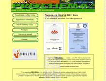 Tablet Screenshot of prochema.sk